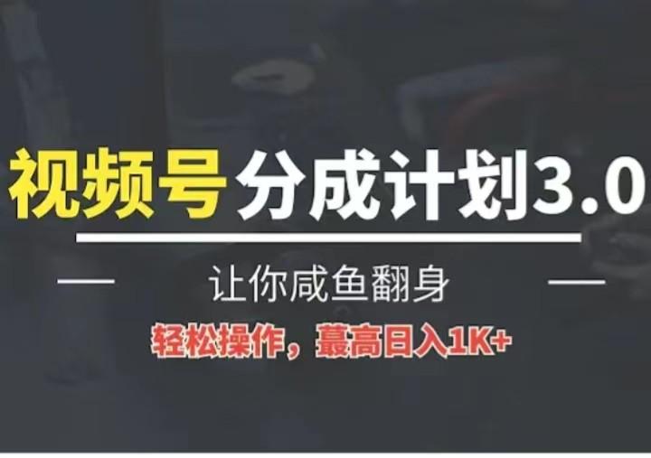 24年视频号冷门蓝海赛道，操作简单，单号收益可达四位数-我的网站