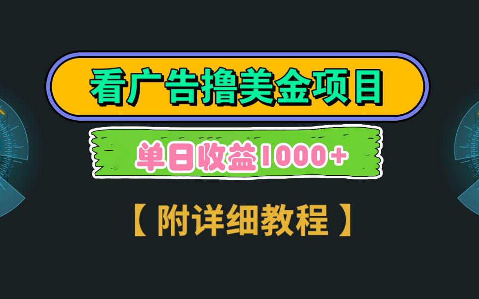 Google看广告撸美金，3分钟到账2.5美元 单次拉新5美金，多号操作，日入1千+-我的网站