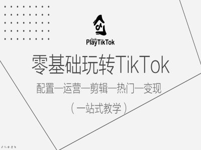 零基础玩转TikTok，配置一运营一剪辑一热门一变现，一站式教学-我的网站